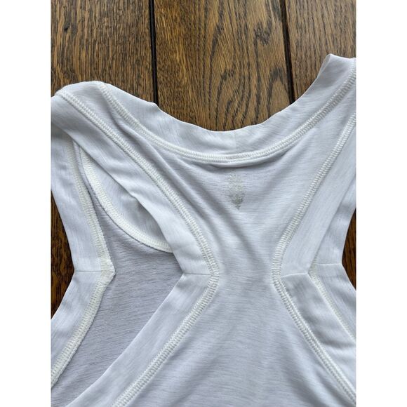 Free People Movement Women's Silver Lining Tempo Tank White NWT Size Small - Picture 7 of 10